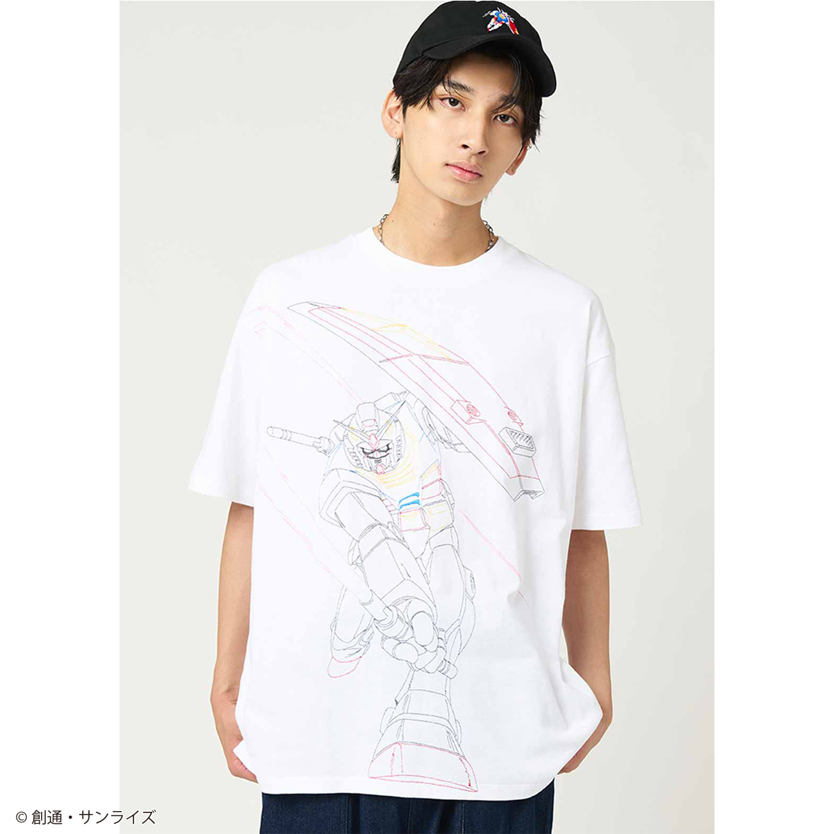 STRICT-G graniph『機動戦士ガンダム』半袖刺繍Tシャツ RX-78-2