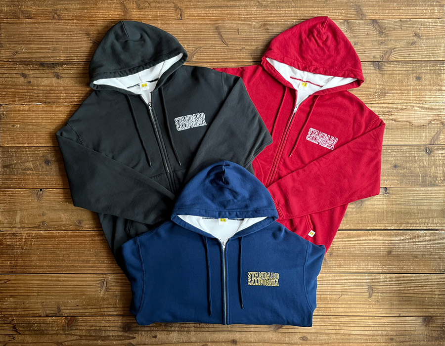 RUSSELL ATHLETIC / Standard California W Face Logo Zip Hood Sweat