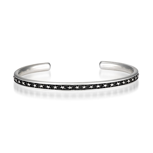 OXIDIZED SILVER STAR BANGLE(S)(2SU0904)SV925 バングル｜スター