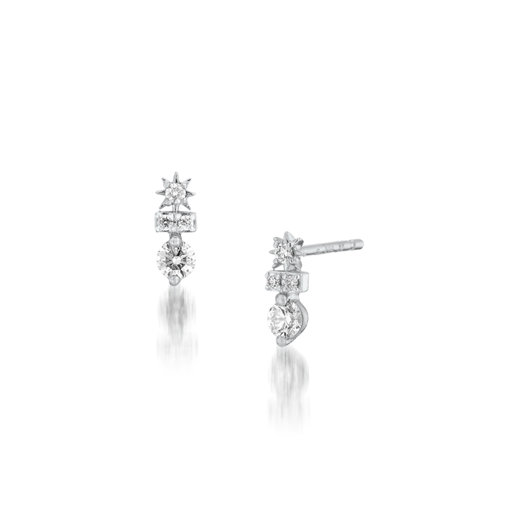 DIAMOND PIERCED EARRINGS(2XP0339)Pt950 ピアス｜スタージュエリー