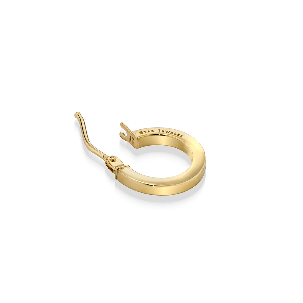 HOOP PIERCED EARRING(1.2cm/片耳用)(2GP0941)K18 ピアス｜スター