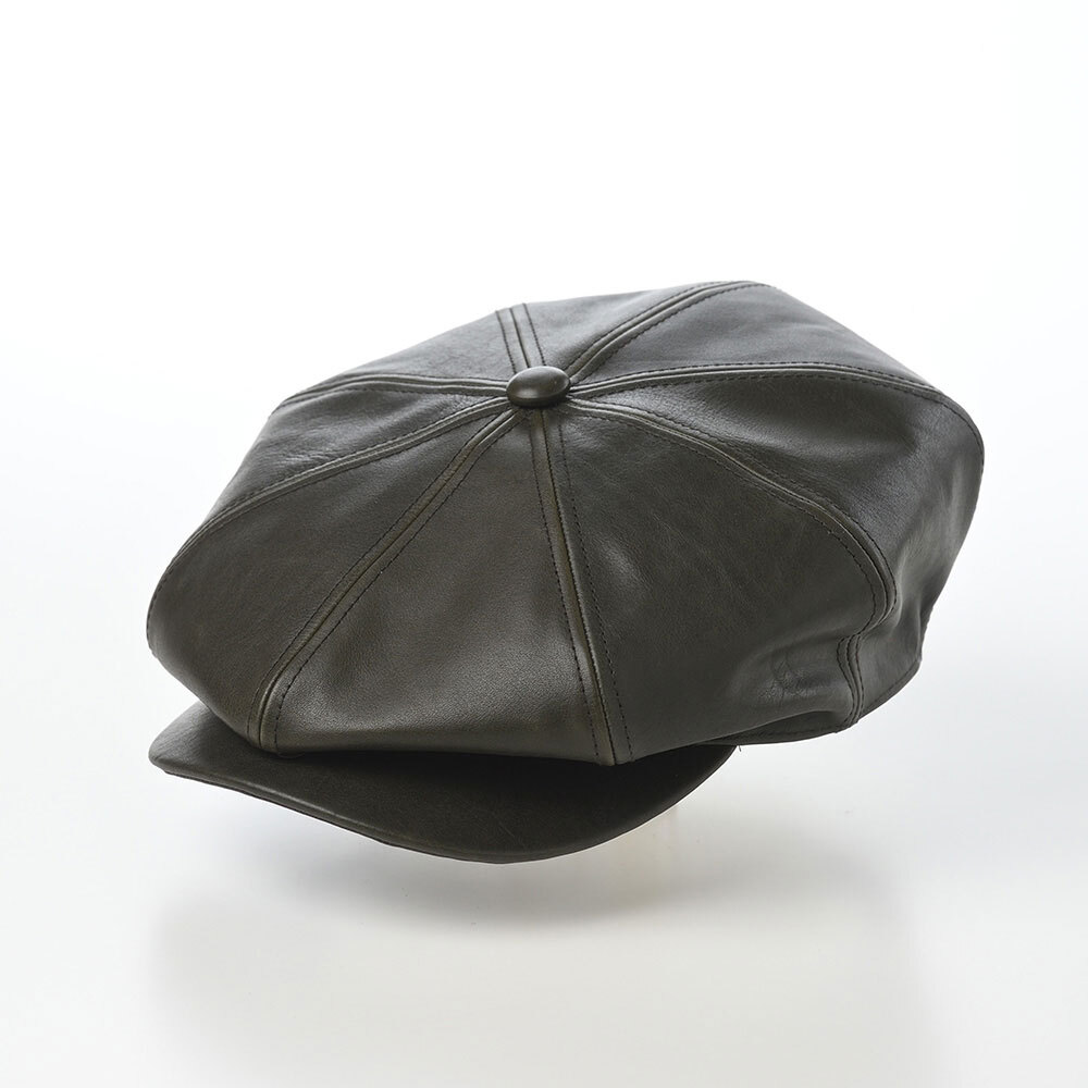 LEATHER CASQUETTE（レザーキャスケット） SE740 ダークグリーン