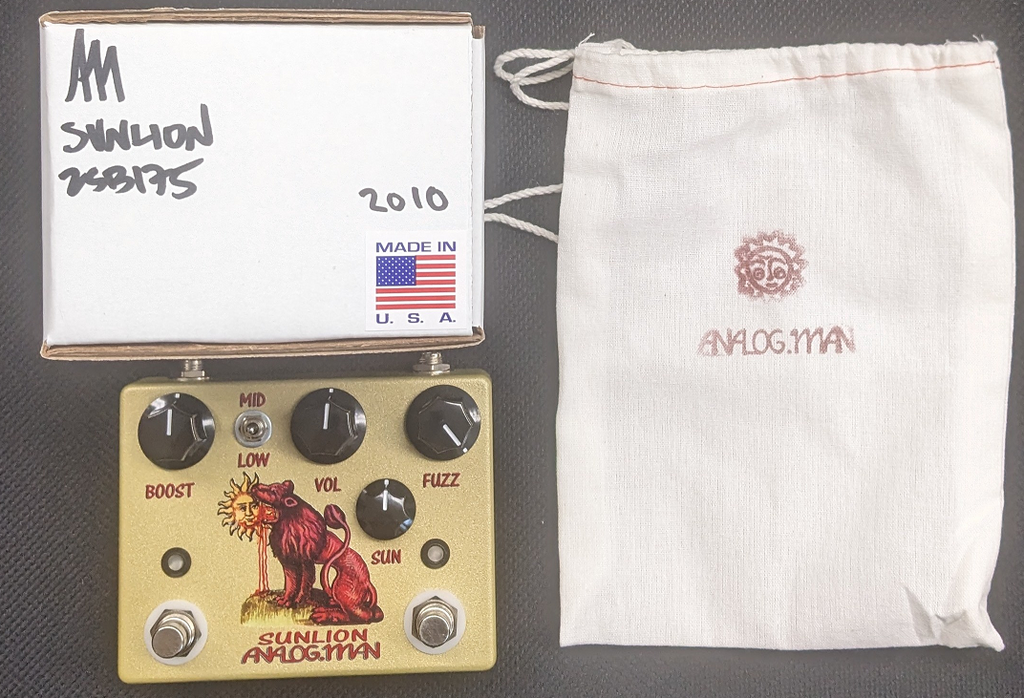 Analog Man Sun Lion Fuzz Booster Pedal | Welcome To Steve's Music