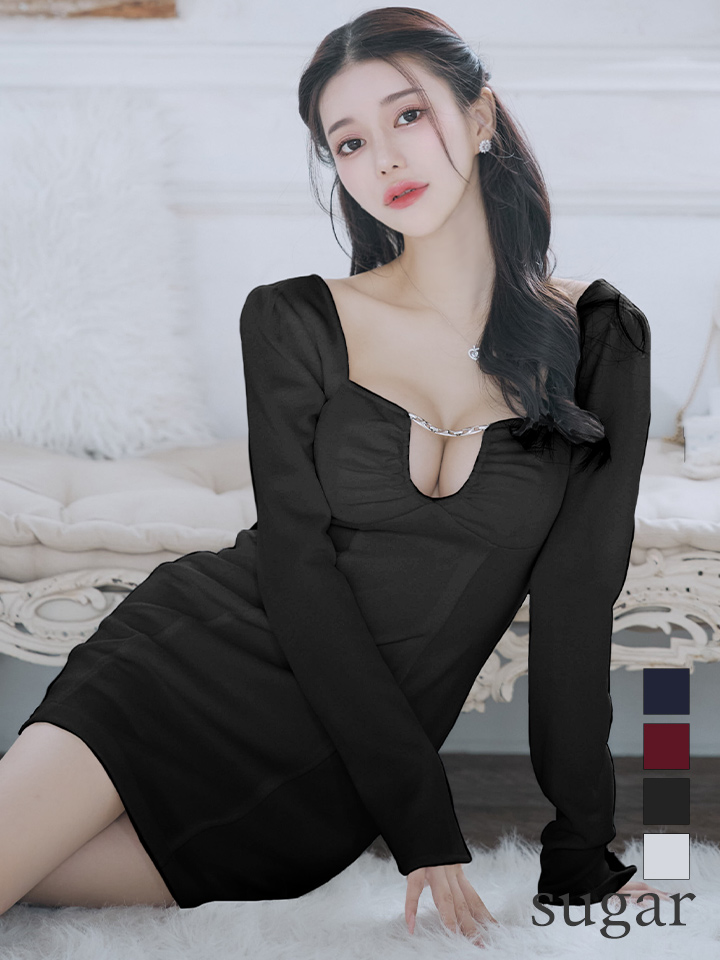 XSサイズあり【Glossy/グロッシー】ロングスリーブ/ スクエアカット
