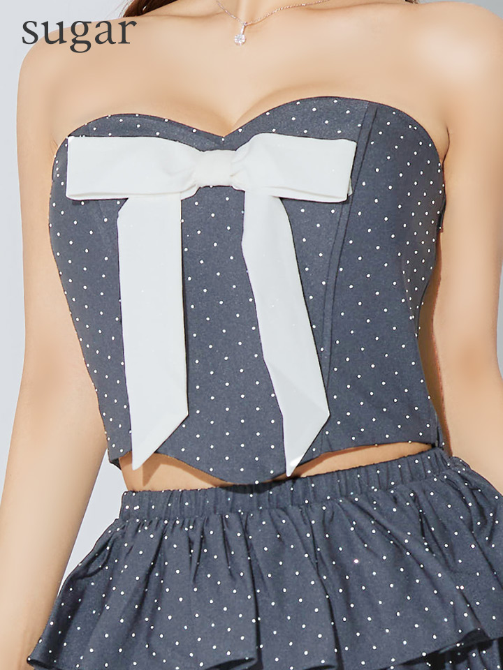 XSサイズあり【ROBE de FLEURS/ローブドフルール】ビッグリボン