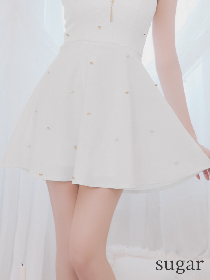 XSサイズあり【ROBE de FLEURS/ローブドフルール】ハートスタッズ