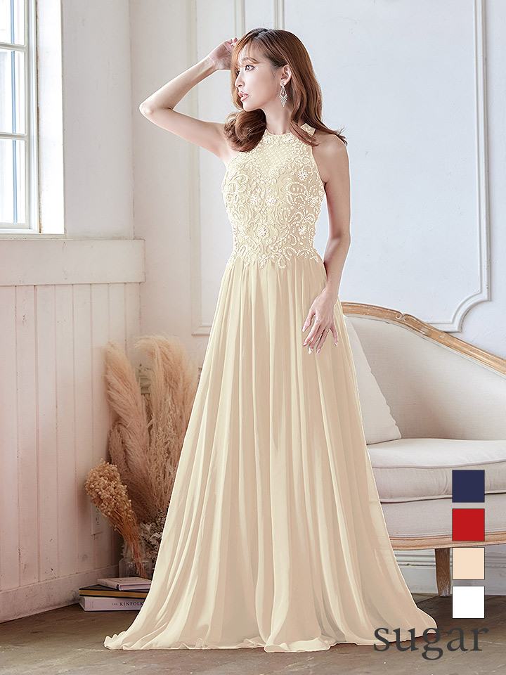 Lip line/リップライン】ビジュー/ アメスリ/ 刺繍レース/ シフォン