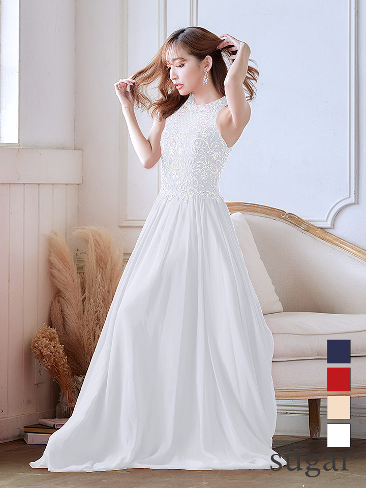 Lip line/リップライン】ビジュー/ アメスリ/ 刺繍レース/ シフォン