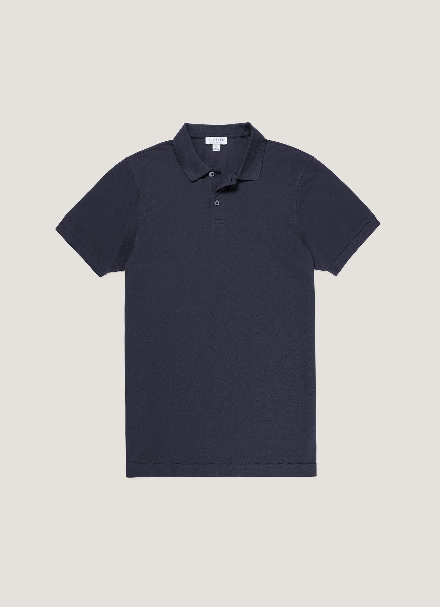 ピケ ポロシャツ （Navy）| Sunspel