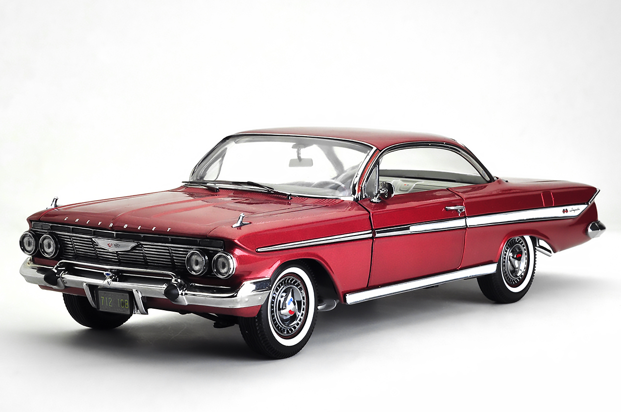 1961 Chevrolet Impala Sport Coupe – Honduras Maroon – sunstarmodelcars