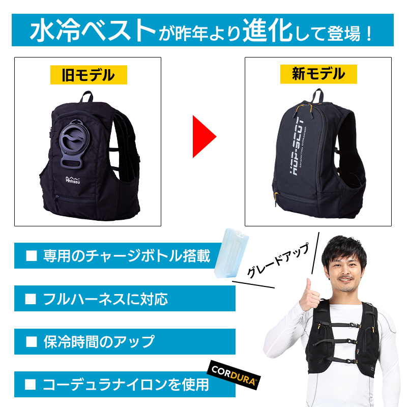 作業服の通販 水冷服 水冷ベスト バッテリー付 CUCCUC icw710【サン