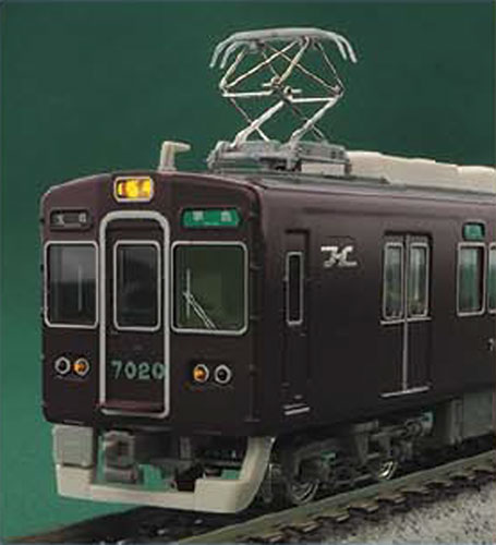 阪急7000/7300系(旧塗装) 中間車2両セット(動力無し) [30141