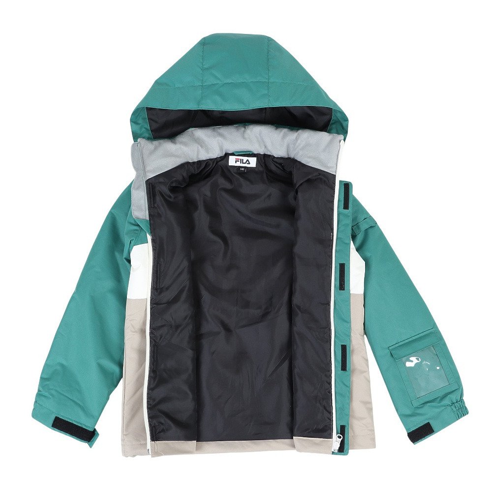 スキーウェア ジュニア FILA 上下セット サイズ調整付 ミント 160