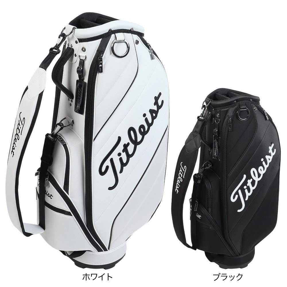 希少 美品 大容量 Titleist タイトリスト キャディバッグ9型 ホワイト