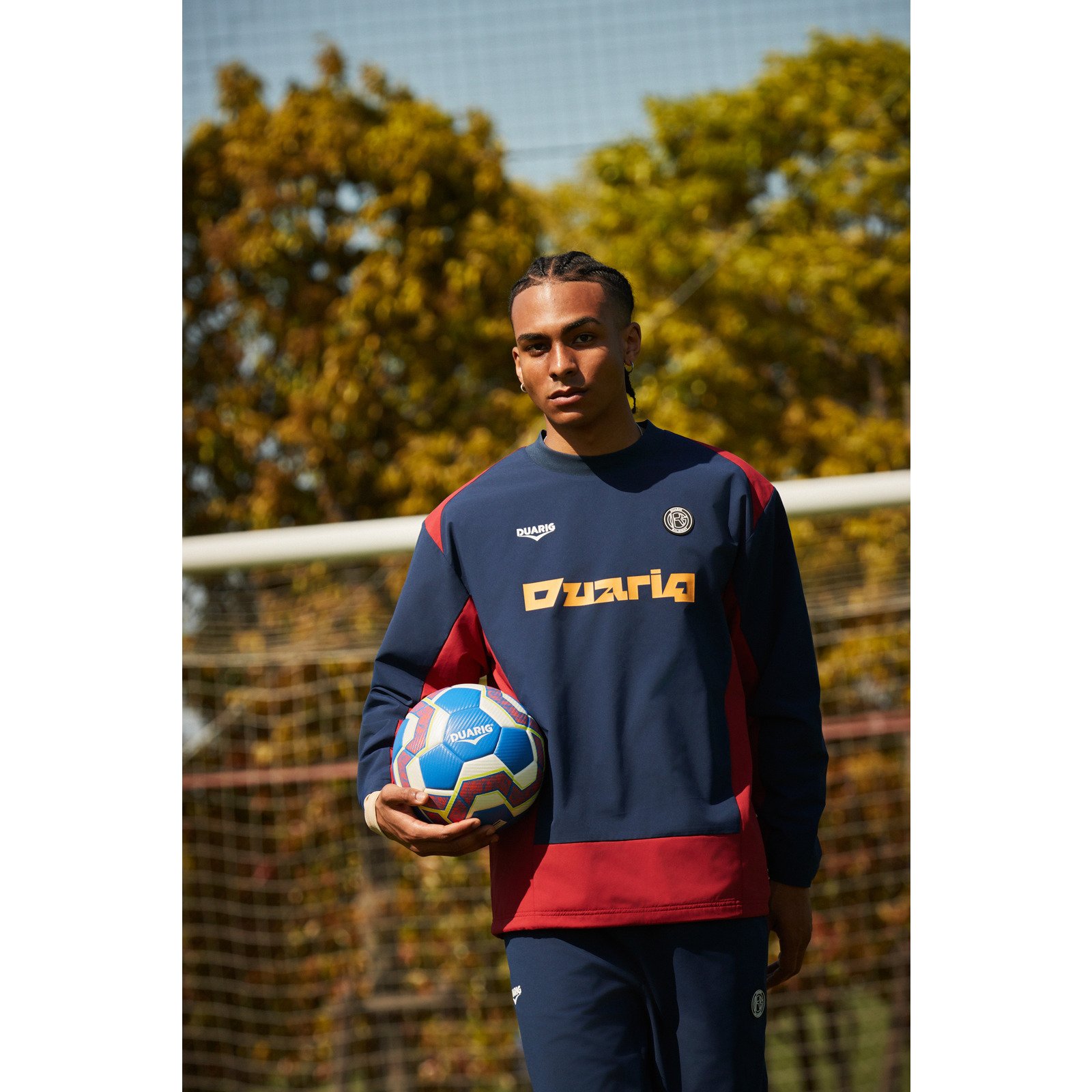 デュアリグ（DUARIG）（メンズ）サッカーウェア 裏メッシュ長袖ピステ