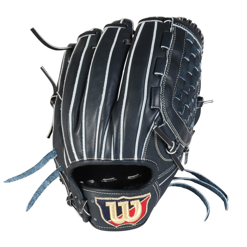 Wilson 軟式野球グローブ 右手用 黒 Wilson 軟式グローブ 右投げ用 黒