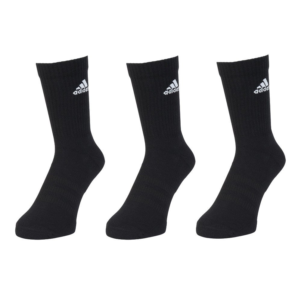 アディダス（adidas）（レディース）クッション クルーソックス 3足組