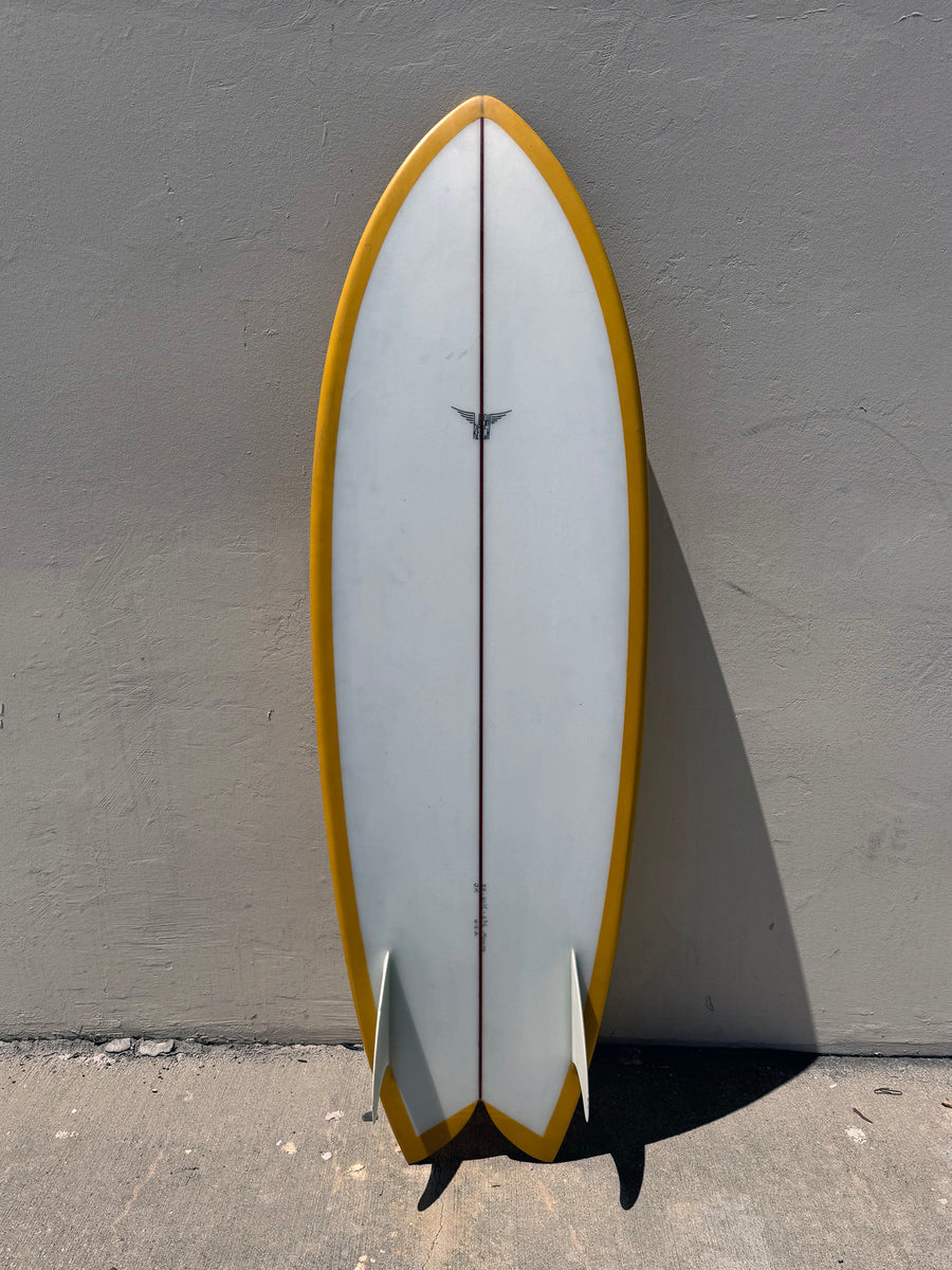 Joshua Keoghファンボード ホワイト Spoon Fish 5'10”