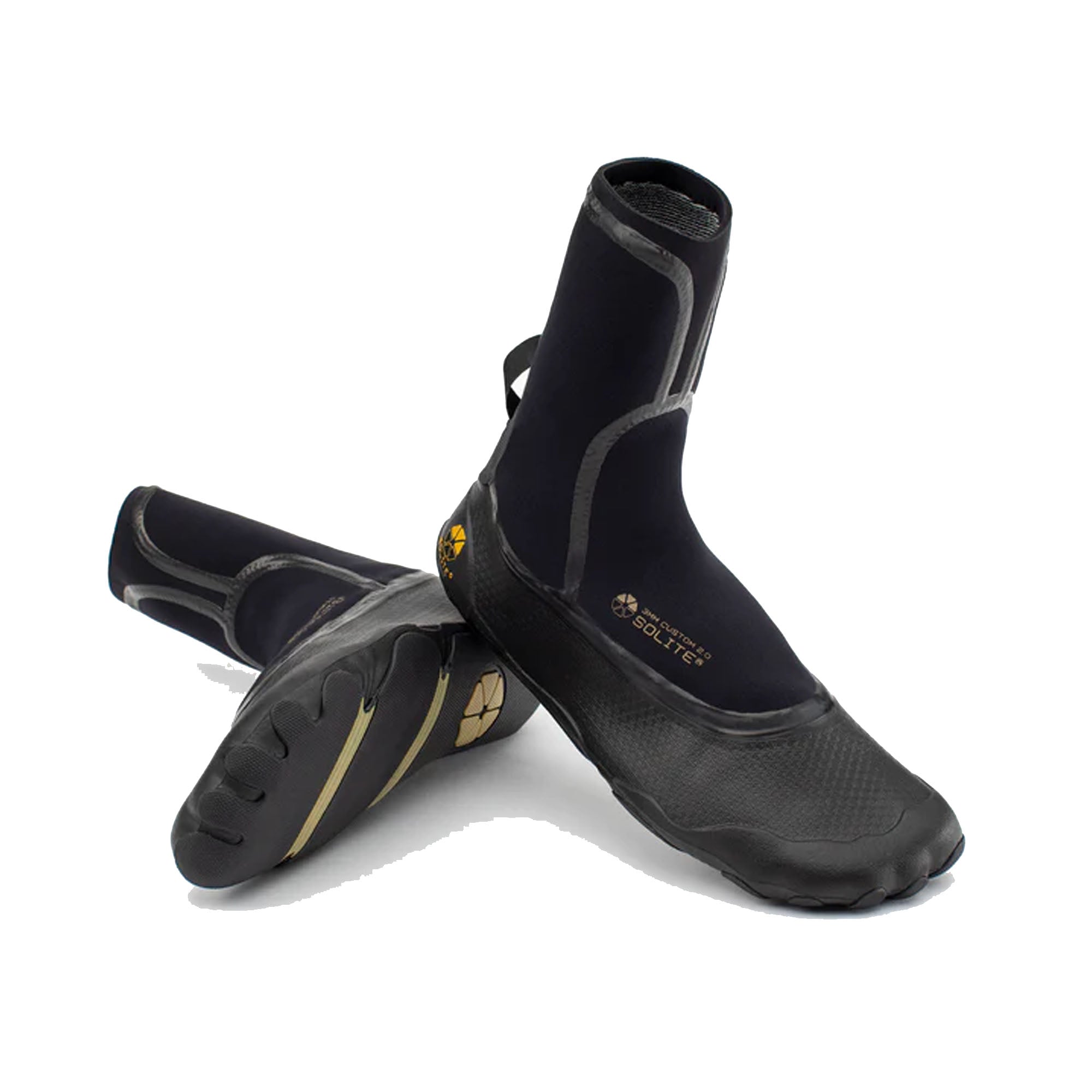 Solite 3mm Custom 2.0 Surf Booties - Black/Gum - Surf Station Store