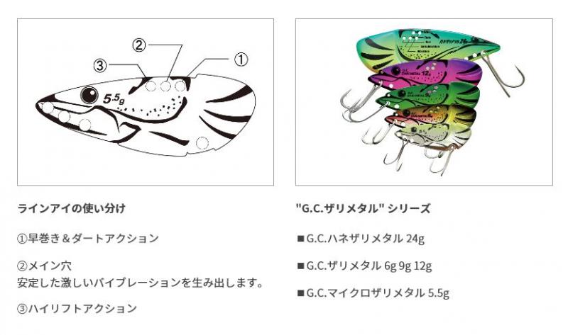 LURE SHOP SUBMARINE / issei(一誠) G.C.マイクロザリメタル 5.5g