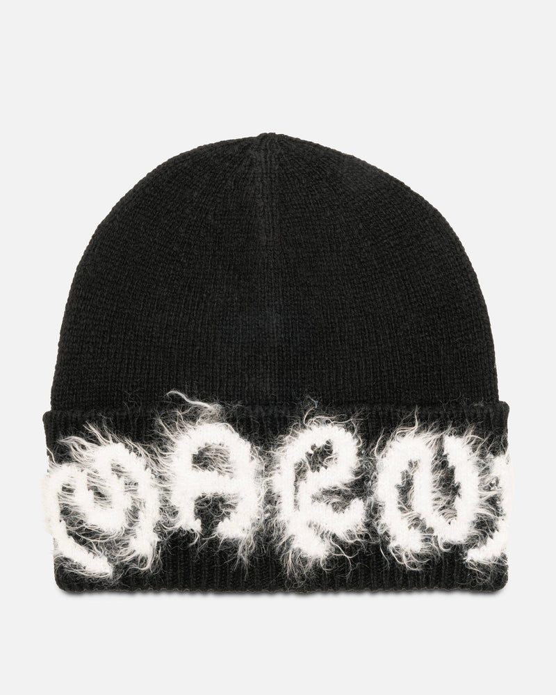 Fuzzy Logo Beanie in Black – SVRN