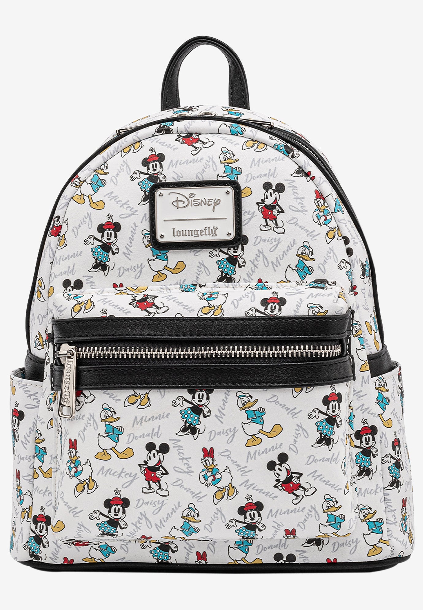 Loungefly x Disney Mickey Minnie Donald Daisy Mini Backpack