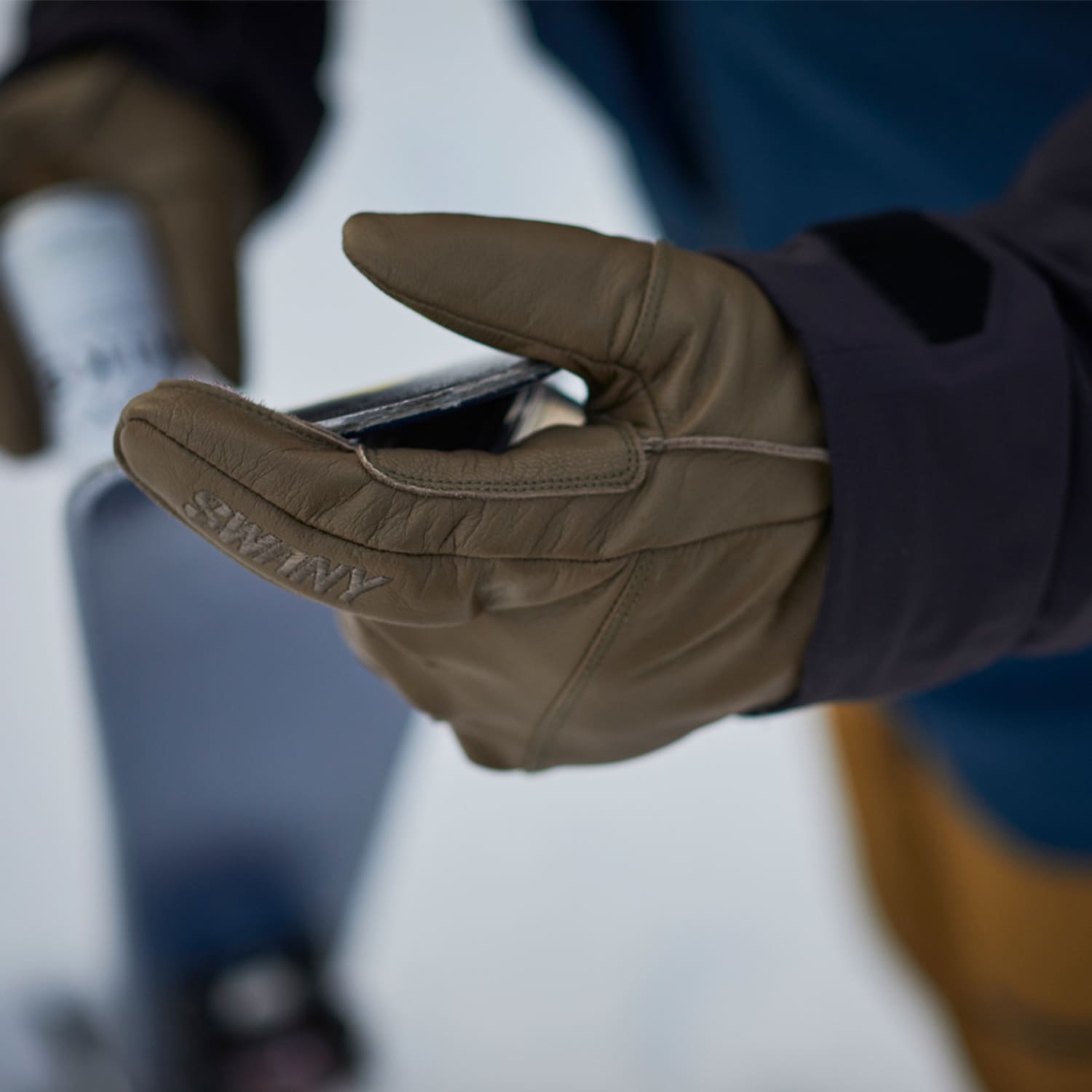 レザースキーグローブ Everest(ユニセックス）SWANY GLOVES(スワニー