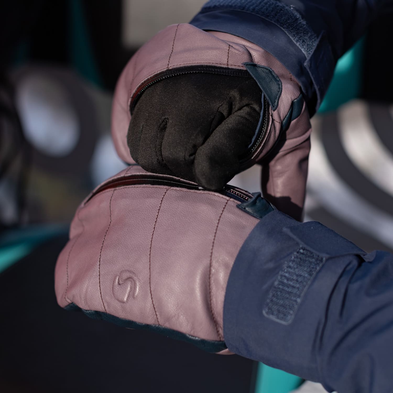 レザースキーミトングローブ Booco(ユニセックス）SWANY GLOVES
