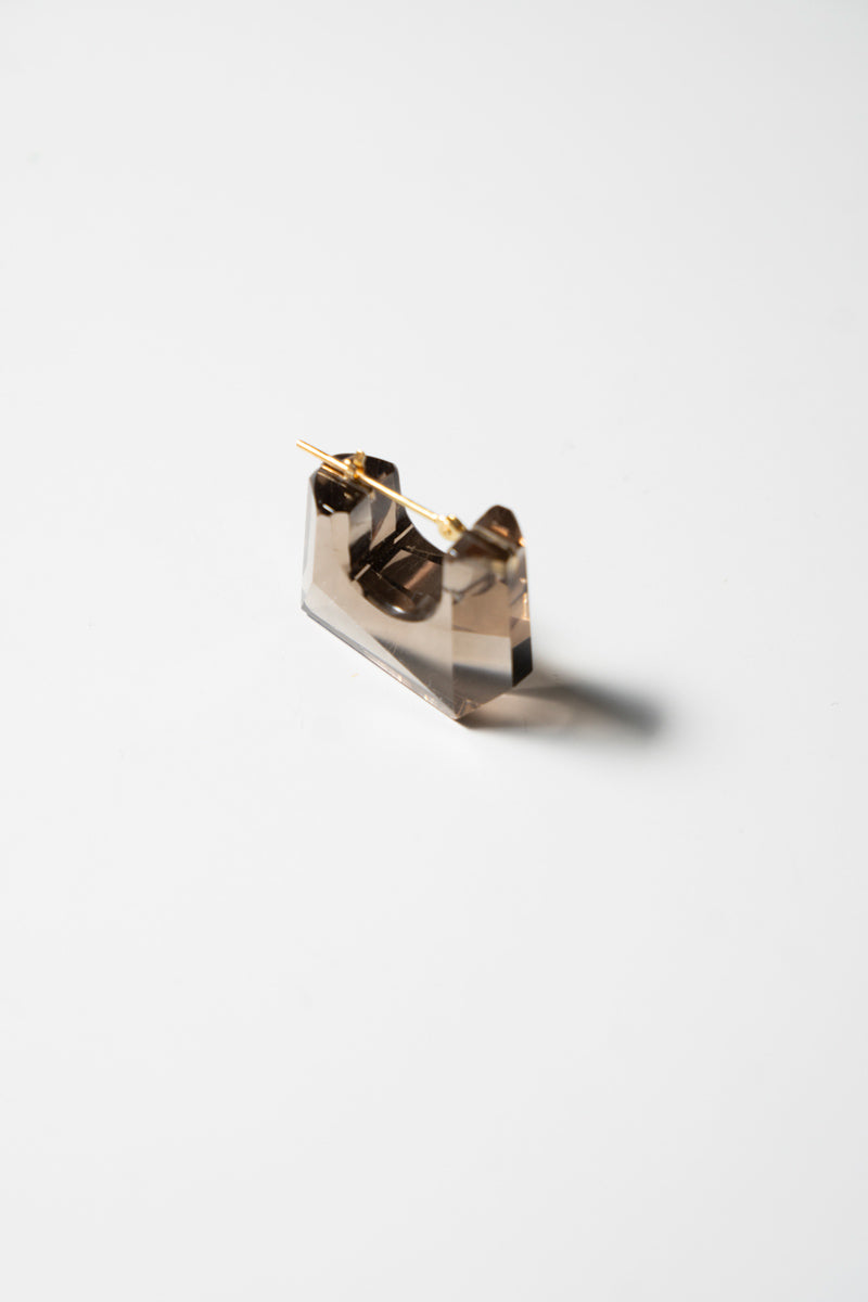 MONAKA jewellery Smoky quartz rock pierce モナカジュエリー