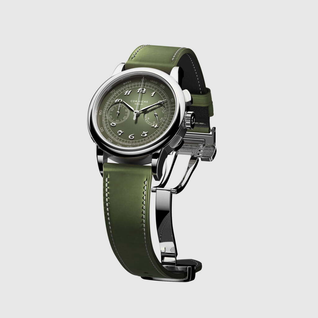 SEIKO VK64メカクォーツムーヴメント搭載【程よい39mm×リーフグリーン