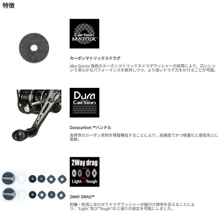 アブ・ガルシア レボ SP ロケット 2000S スピニングリール - 釣具の