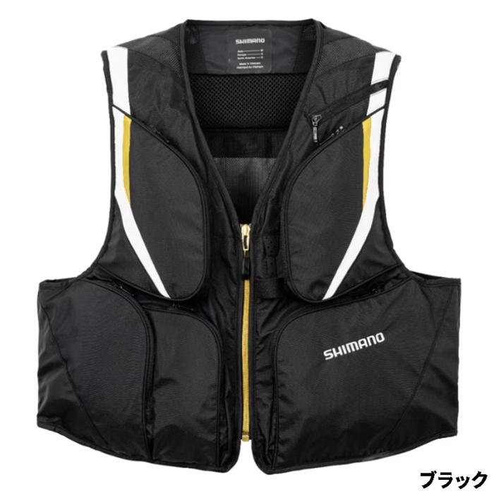 シマノ 2WAY ショートベスト M ブラック VE-520W - 釣具のポイント
