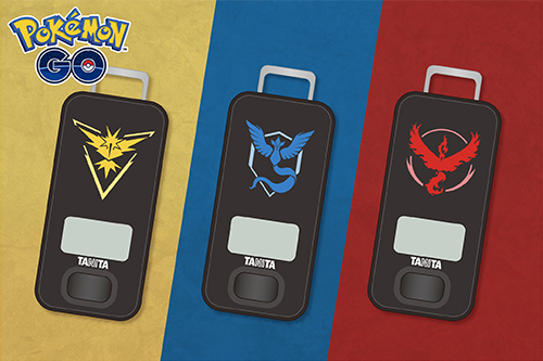 タニタ歩数計に、『Pokémon GO』のチームエンブレムのデザインが登場