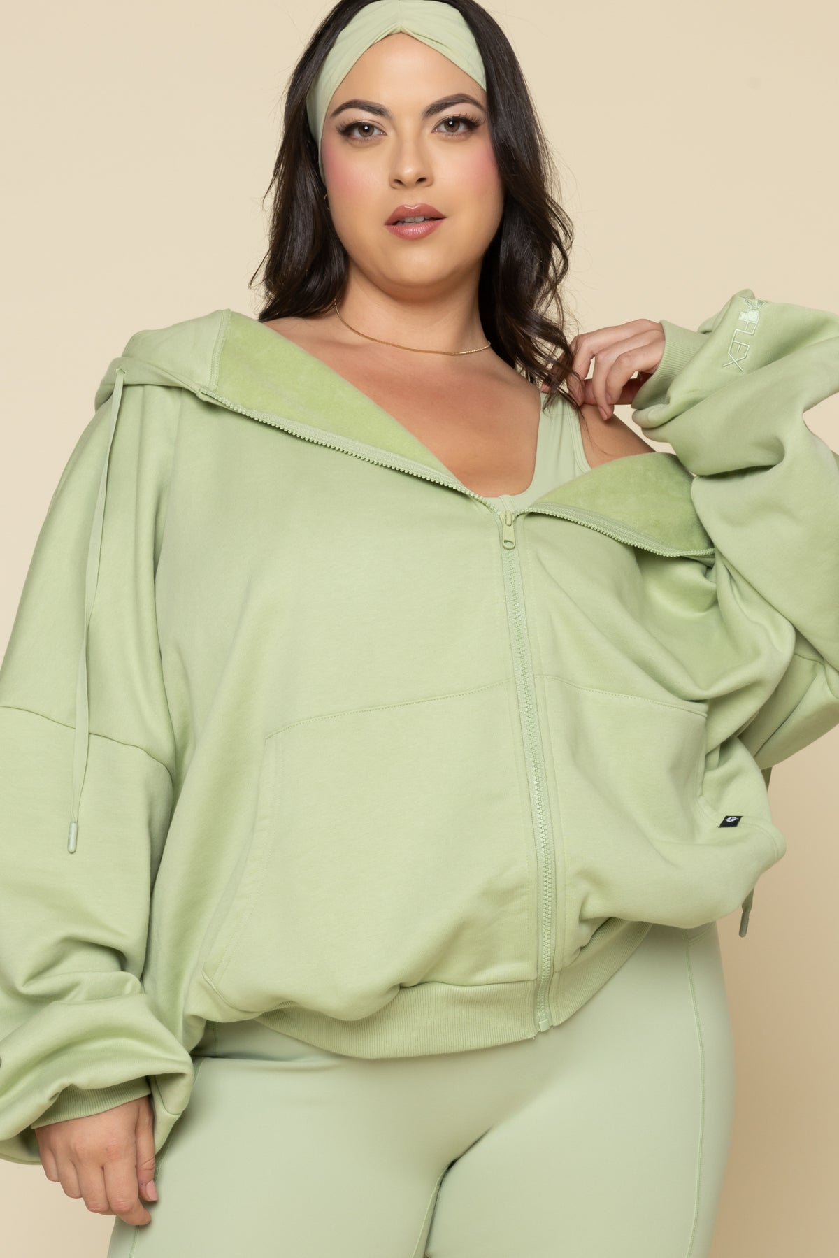Zip Cloud Hoodie - Pistachio – POPFLEX®