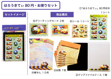 グリーティング切手「はろうきてぃ」等の発行 - 日本郵便