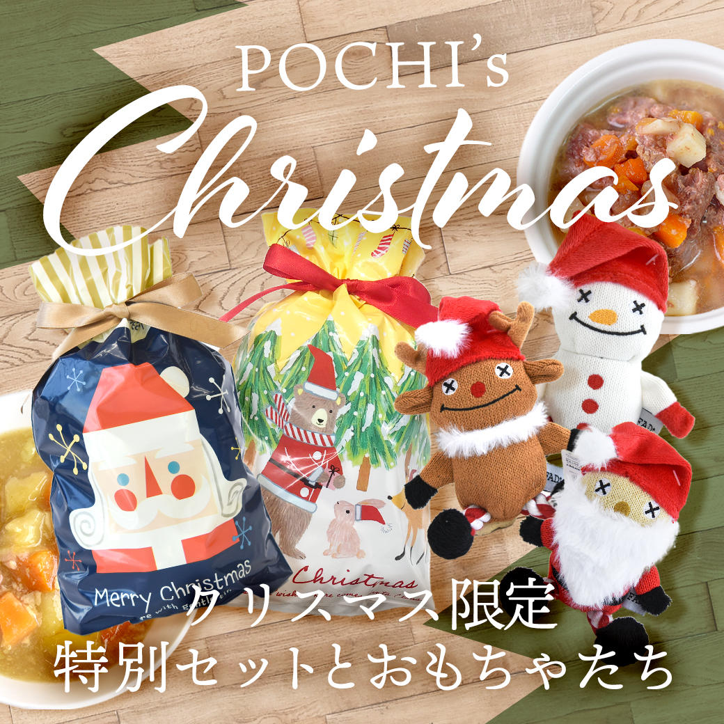 ポチのクリスマス2024》第1弾は2種のディナーセットとオモチャのご紹介