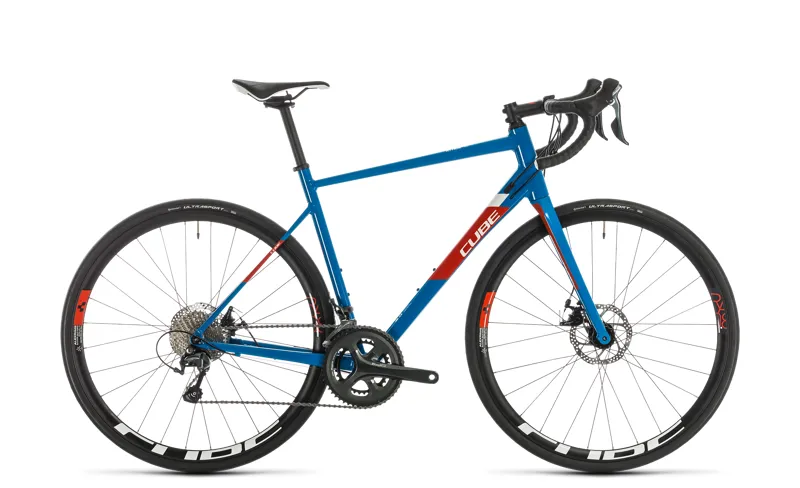 中古]CUBE-ATTAIN RACE(2020):赤青:58サイズ Cube Attain Race Road