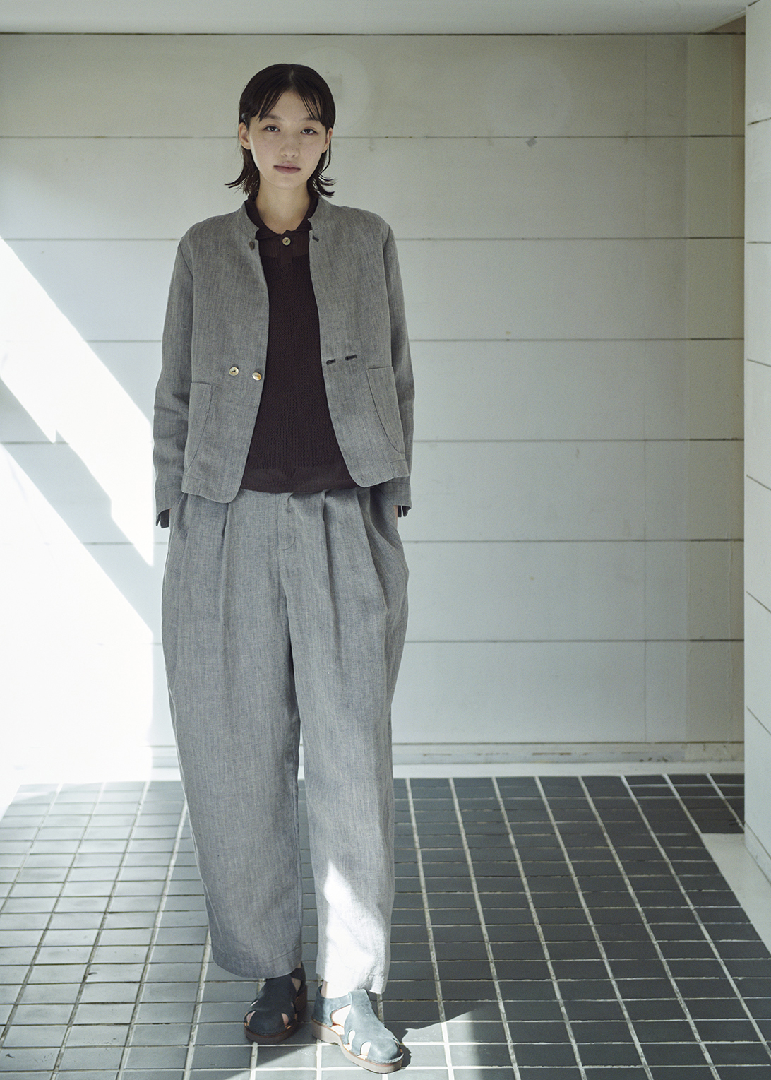 PAL'LAS PALACE インディゴ染め 裏ボア デニム コート ジャケット PAL