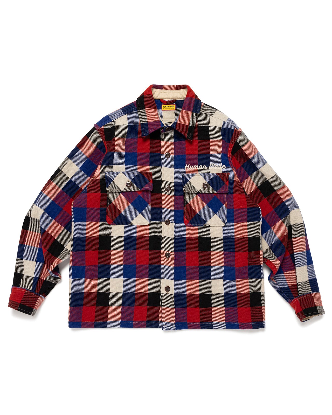 Human Made Wool Check Shirt Jacket, Red – Pancho And Lefty