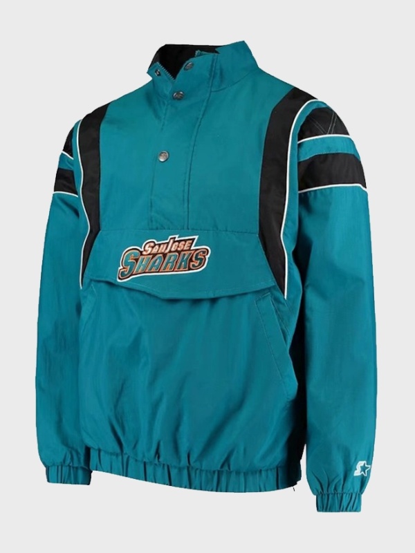 San Jose Sharks Starter Jacket | NHL Sharks Starter Impact Half