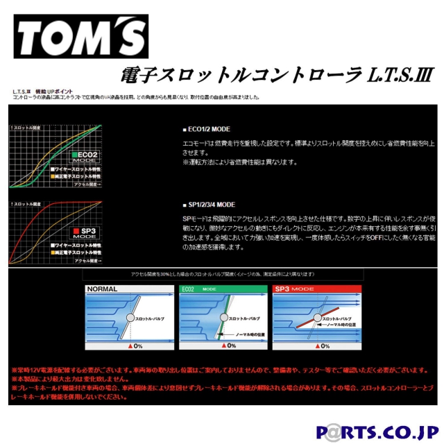 トムスL.T.S. III リニアスロットルシステム品番22037−TS004