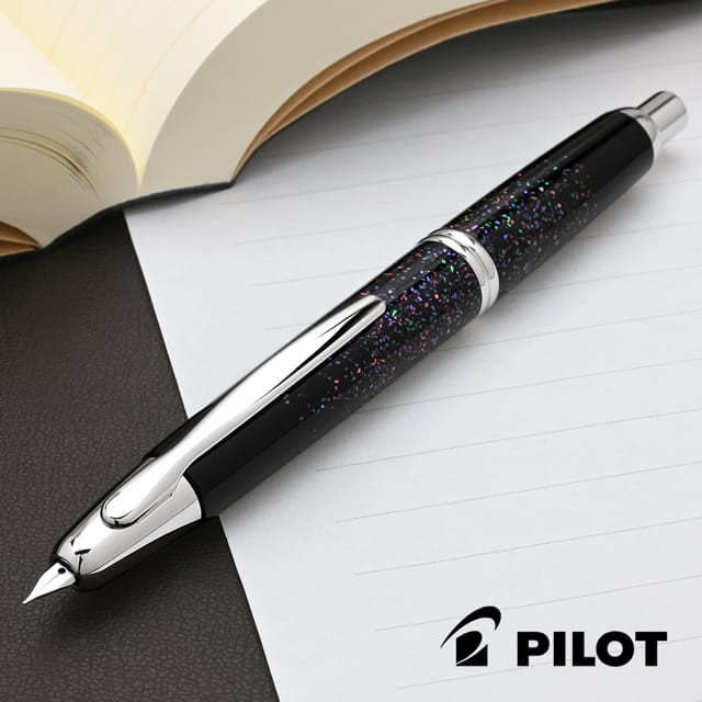 PILOT パイロット 万年筆 キャップレス螺鈿 FCN-5MP-RB ブラック