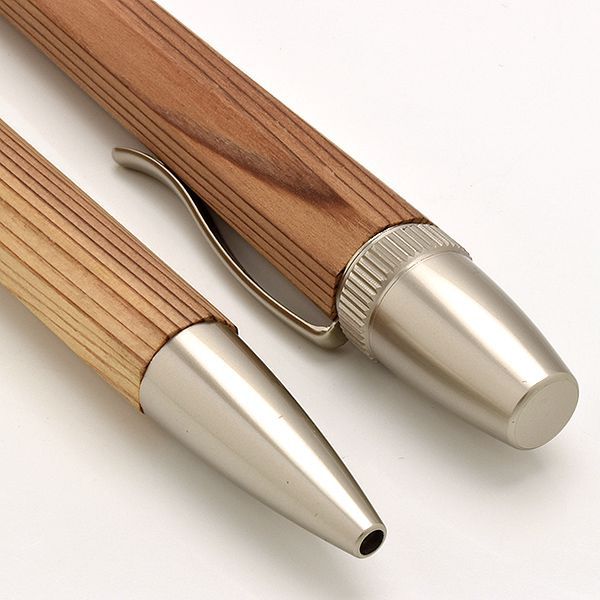 杢杢工房 木軸ボールペン パトリオットスリム L-LUX207 御山杉八角