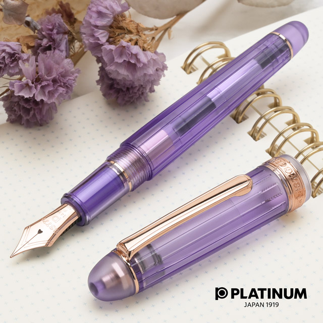 PLATINUM プラチナ万年筆 万年筆 Platinum ＃3776 特製透明軸万年筆