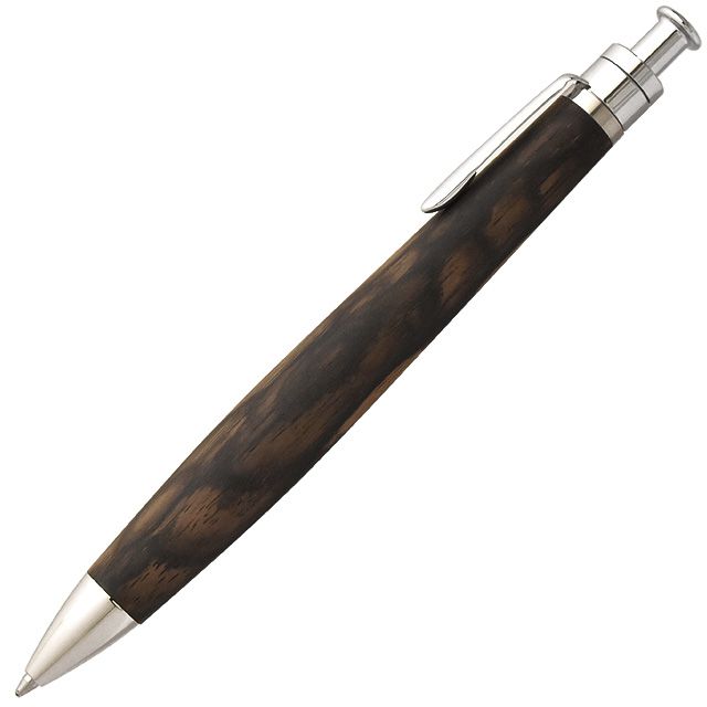 工房 楔 ボールペン ルーチェペン 黒柿 孔雀杢 | ペンハウス