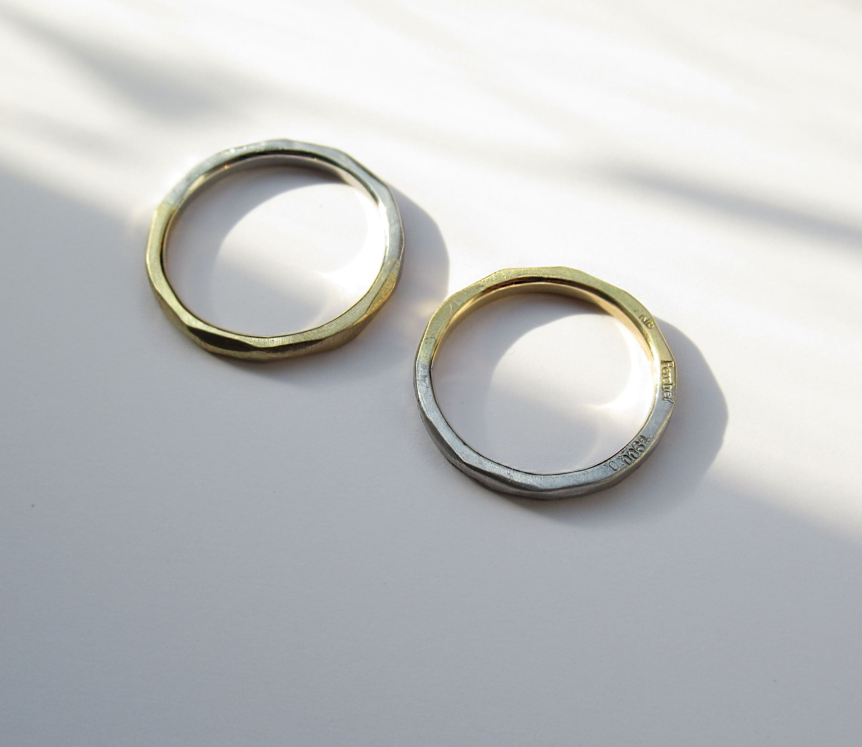 Pt900×K18 half marriage ring (M) / Pt900,K18 – Perché?