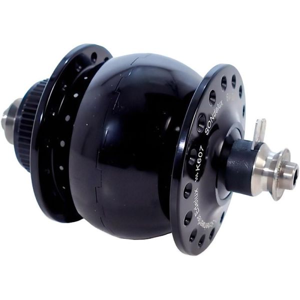 SON delux Dynamo Hub - 32h Centerlock Disc in Black | Perennial Cycle