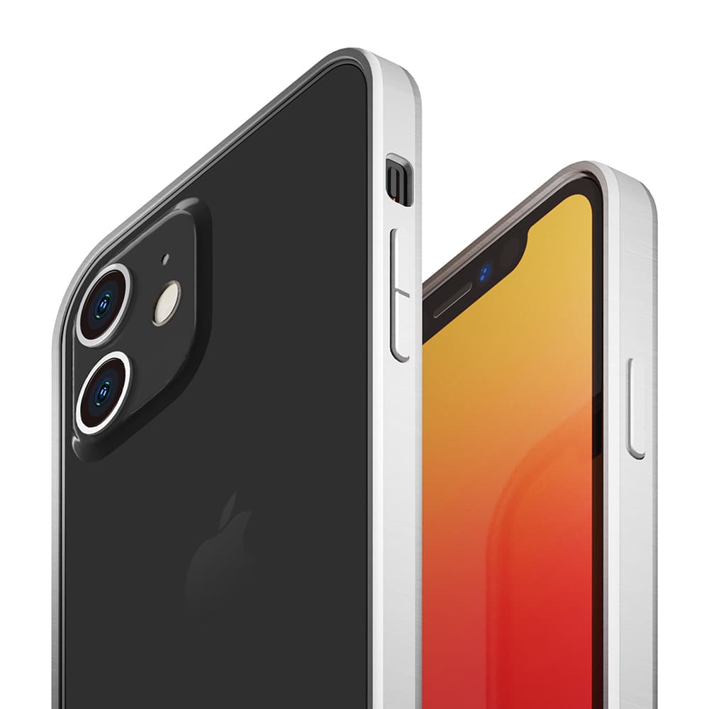 iPhone 12 /12 Pro用 アルミニウムバンパー シルバー｜株式会社PGA