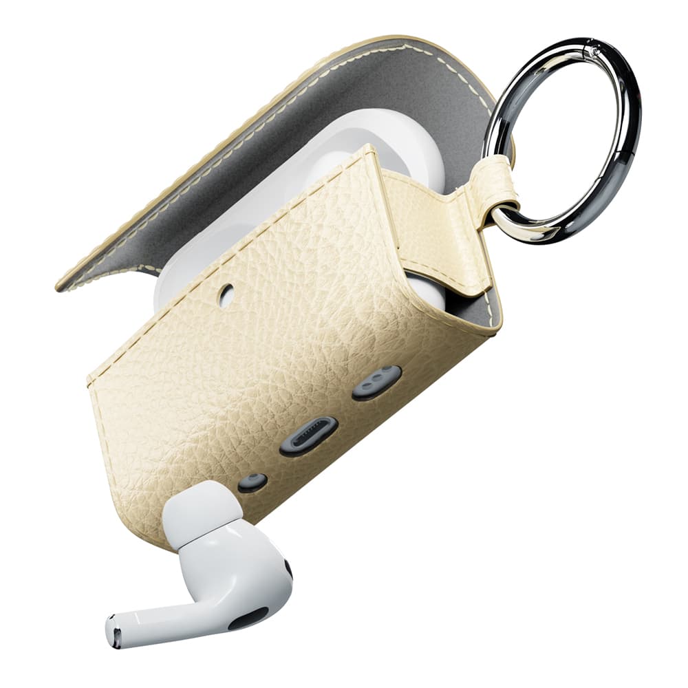 AirPods Pro(第2/1世代)/用 PUレザーフリップケース ベージュ｜株式会社PGA