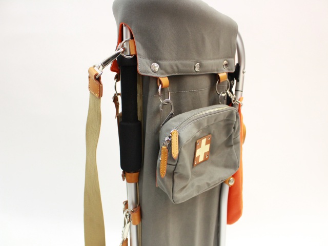 木の庄帆布 merci18 セメントグレー 中古 ミズノ(MIZUNO) キャディ